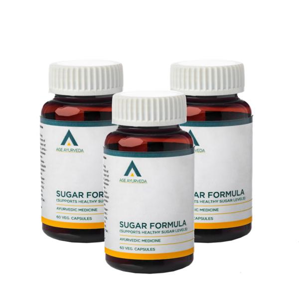 Netmeds | Age Ayurveda Sugar Formula Veg. Capsule (Pack of 3 x 60's)
