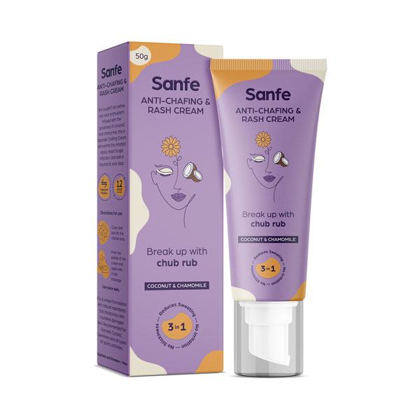 Netmeds | Sanfe Anti-Chafing & Rash Cream - Coconut & Chamomile 50 gm