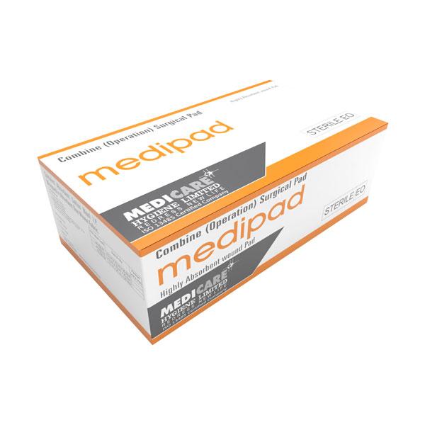 Netmeds | Medica Medipad Combine (Operation) Surgical Pad (STERILE R ) 10 cm x 10 cm 1's