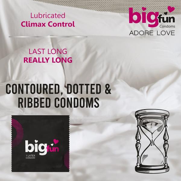 Bigfun Condoms - Xtra Time 3's - Plain/Flavoured Condoms