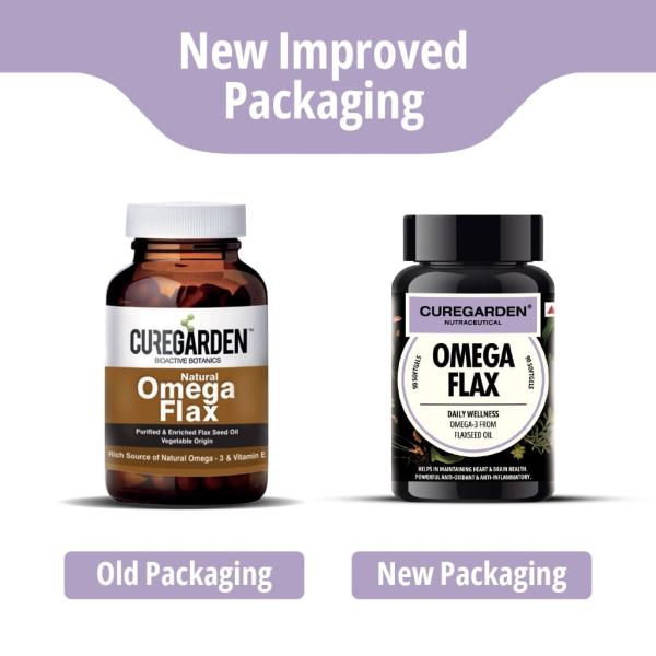 Netmeds | Curegarden Omega Flax Softgels 90's