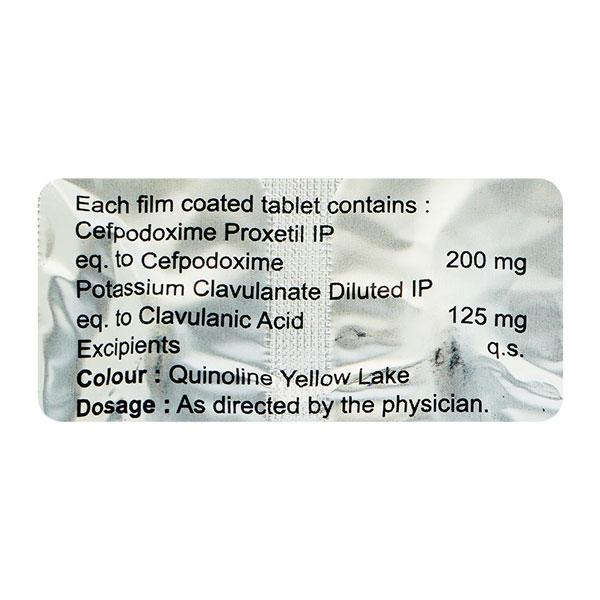 Cepotus CV 200mg Tablet 10'S - Bacterial Infections-Cep
