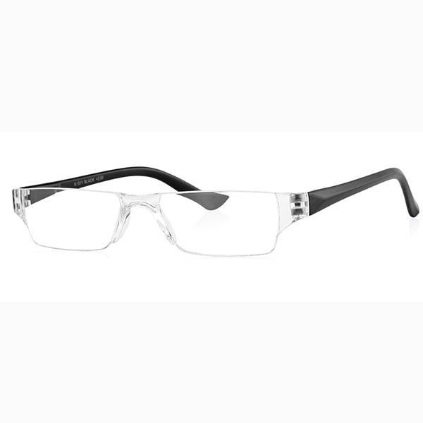 Netmeds | Klar Eye Rectangle Rimless K-511 Reading Glasses - Black, 1 Power