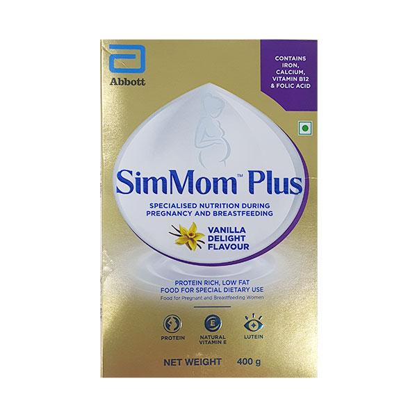 Netmeds | SimMom Plus Nutritional Powder - Vanilla Delight Flavour 400 g