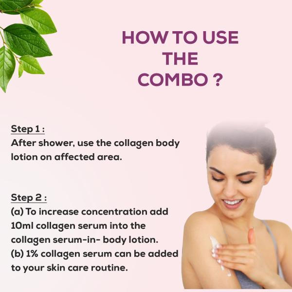 CGG Cosmetics 2% Collagen Serum in Body Lotion 200 ml + Free Collagen Peptide Serum 10 ml - Creams/Oils/Lotions