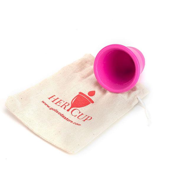 Goli Soda Her Cup Reusable Menstrual Cup for Women - Fushia 1's - Menstrual Cups