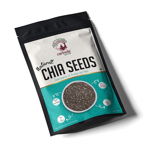 Narbada Ayurveda Natural Chia Seeds 250 gm - Health Products