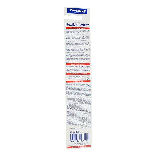 Trisa Flexible White Medium Toothbrush 1's - Baby Oral Care