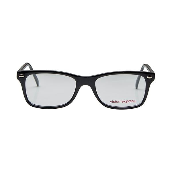 Vision Express 29328 Black Oval Eyeglasses (Including UV Blue Lens) 1's - Wearables Eye Glasses