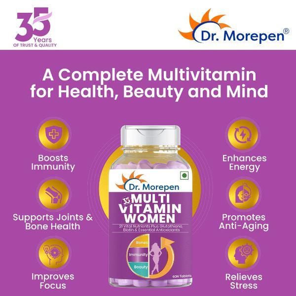 Dr. Morepen Multivitamin Tablet - Women 60's - Women Health