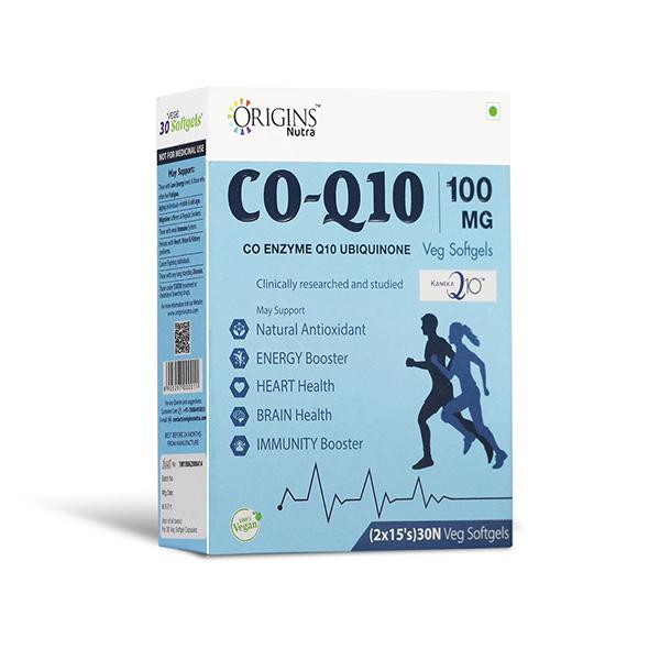 Origins Nutra CoQ-10 100 mg Veg Softgel Capsule (Pack of 2 x 15's) 1's - Co-Q