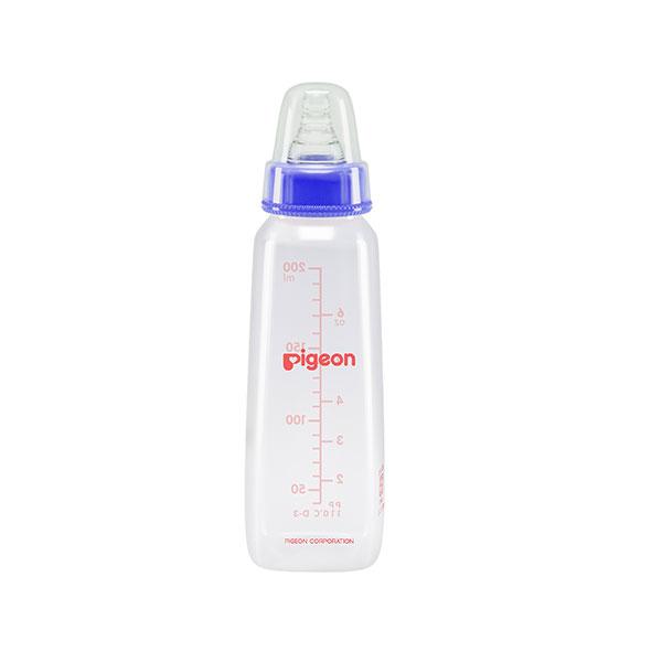 Netmeds | Pigeon Flexible 9+ Months PP Feeding Bottle - Blue 240 ml