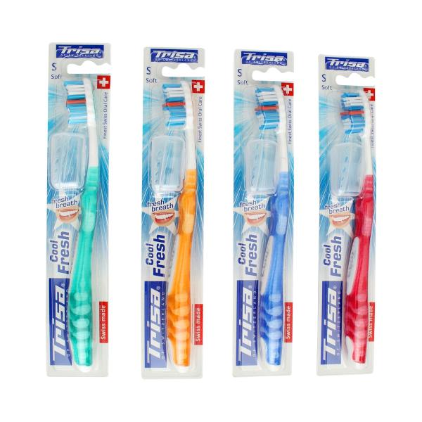 Trisa Cool Fresh Soft Toothbrush With Hygiene Box 1's