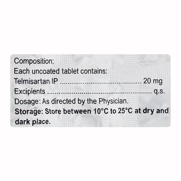 TEL CAD 20 Tablet 15's - Hypertension-Ang