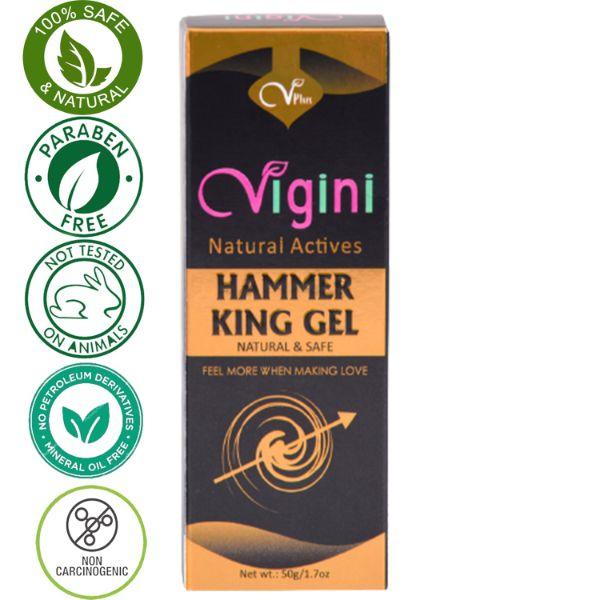 Vigini Hammer King Lubricant Gel - Men 50 gm - Intimate Cream/Gel
