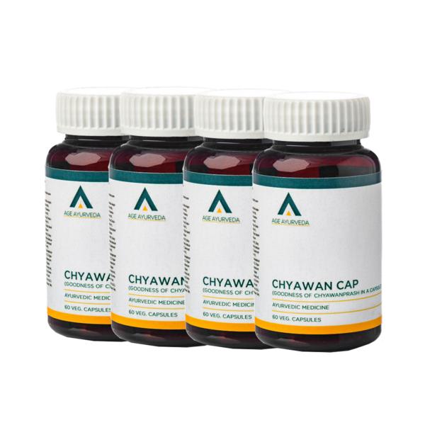 Age Ayurveda Chyawan Cap Veg. Capsule (Pack of 4 x 60's) - Chyawanprash