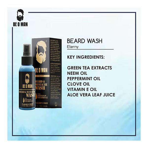 Be O Man Beard & Mustache Foam Wash - Eterny 100 ml - Beard Wash