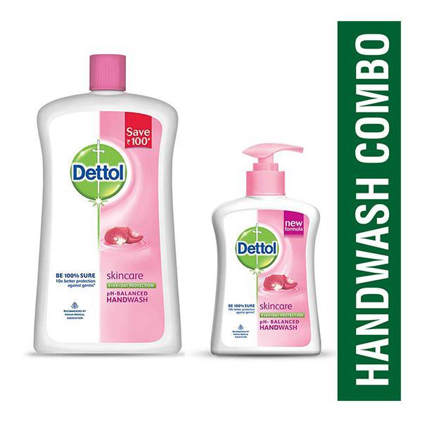 Dettol Handwash Combo Pack (Sensitive 900 ml + Original 200 ml) - Hand Wash & Soaps