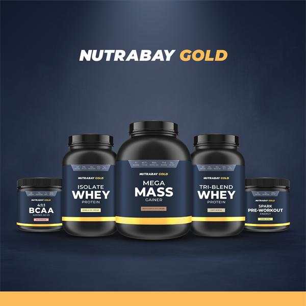Nutrabay Gold Isolate Whey Protein Powder - Rich Chocolate Cream Flavour 1 kg - Whey Proteins