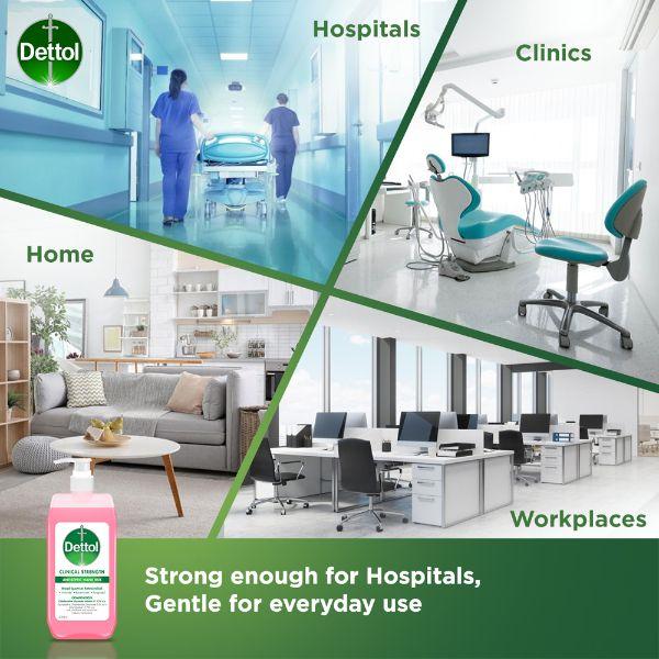Dettol Clinical Strength Antiseptic Hand Rub Liquid 500 ml - Hand Sanitizer