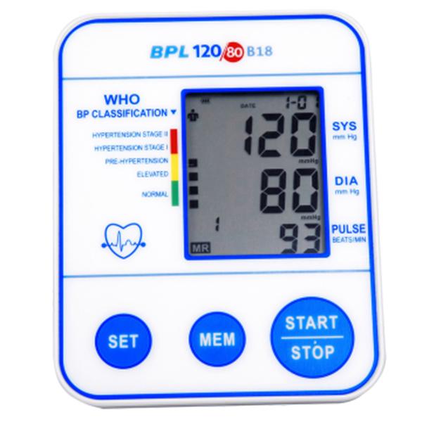 BPL Fully Automatic Blood Pressure Monitor 120/80 (B18)