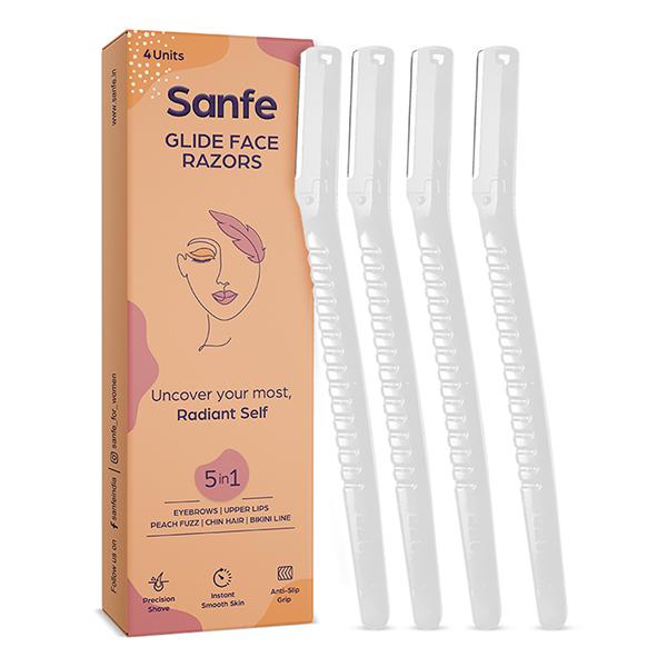 Netmeds | Sanfe Glide Face Razors 4's