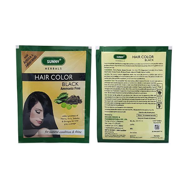 Netmeds | Bakson's Hair Colour Powder - Black 240 gm 12's