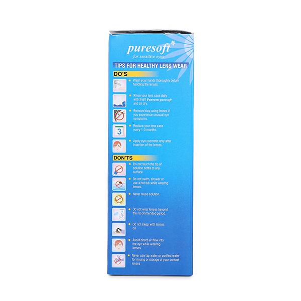 Purecon Puresoft Soft Contact Lens Solution for Sensitive Eyes (360 ml + 140 ml) - Lens Solution