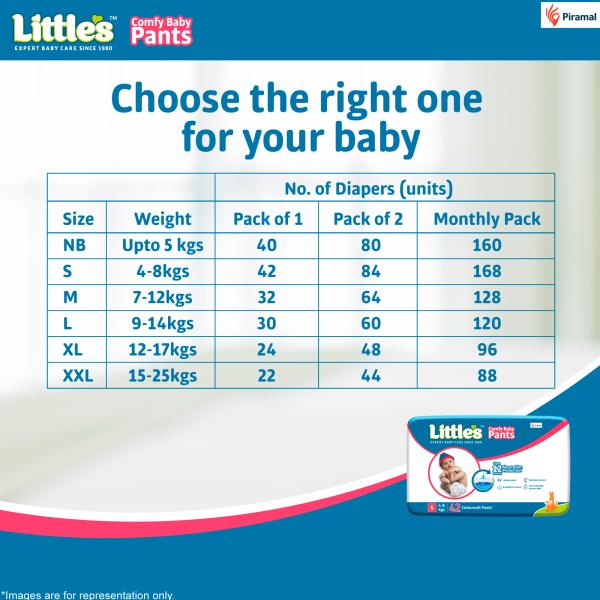 Little's Comfy Baby Pants Diapers (S) 42's - Diapers & Wipes