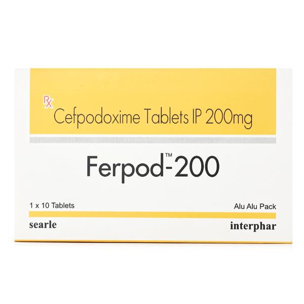 FERPOD 200mg Tablet 10's - Bacterial Infections-Cep