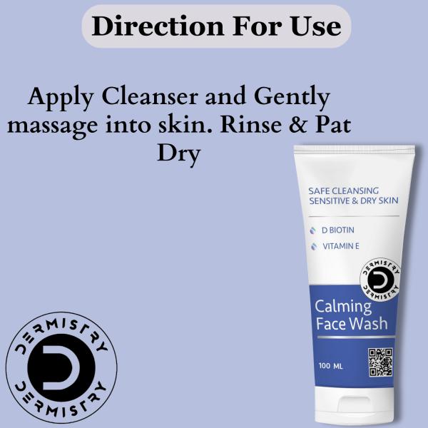 Dermistry Safe Cleansing Sensitive & Dry Skin Face Wash 100 ml - Face Washes