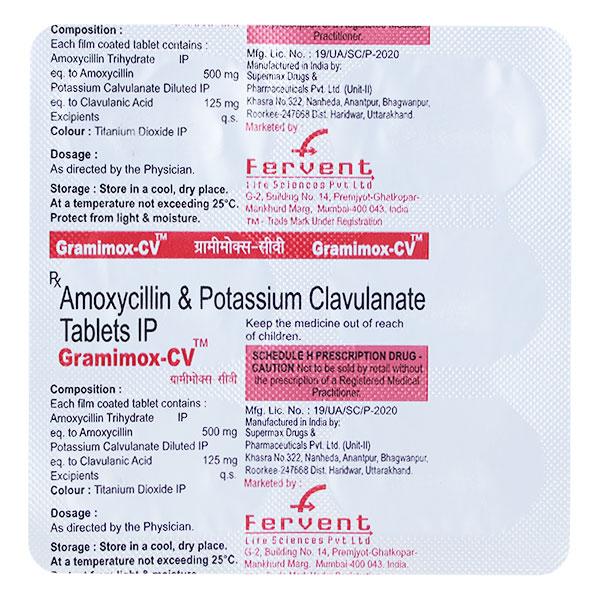 GRAMIMOX CV Tablet 6's - Bacterial Infections-Pen