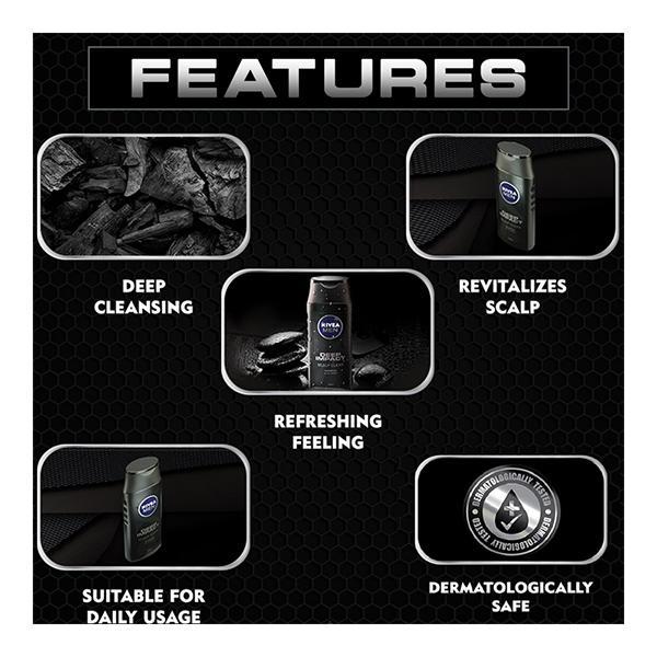 Nivea Men Deep Impact Shampoo - Scalp Clean 250 ml - Shampoos