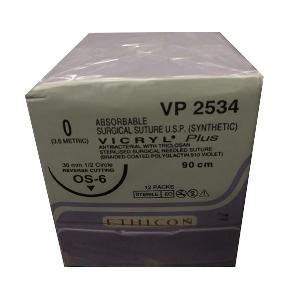 Netmeds | Johnson & Johnson Ethicon Vicryl Plus Absorbable Surgical Suture (90 cm) (VP2534) 1's