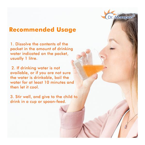 Dr. Morepen Premium ORS Drink - Orange 200 ml - Oral Rehydration (Ors)