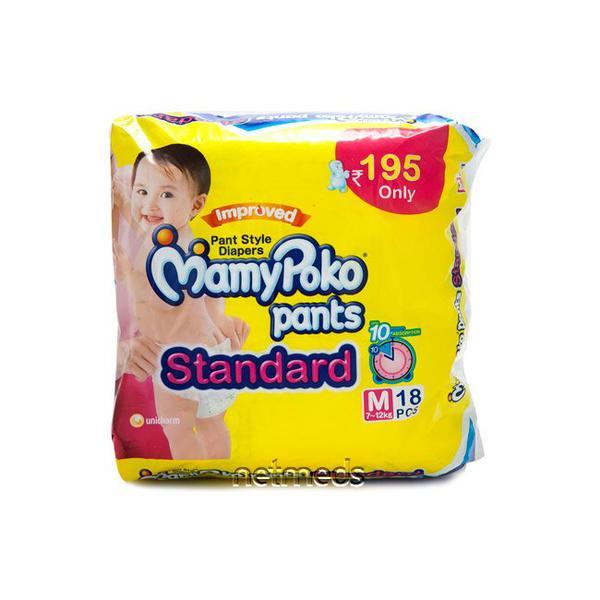MamyPoko Pants Standard (M) 18's - Diapers & Wipes