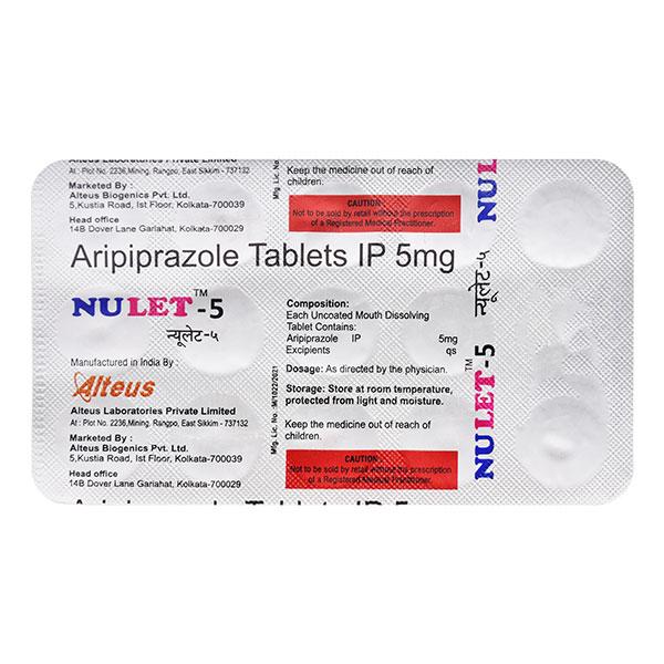 NULET 5mg Tablet 15's - Schizophrenia-Aps