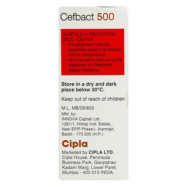 Cefbact 500mg Injection 1's - Bacterial Infections-Cep