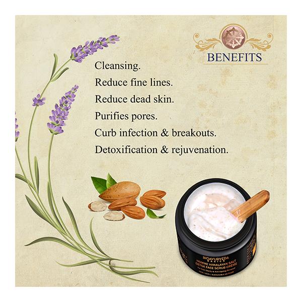 Bioayurveda Basics Homme Himalayan Salt Detox Face Scrub Creme 120 gm - Scrubs & Exfoliants