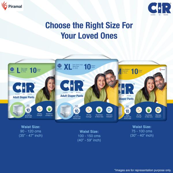 CIR Adult Diapers - Pants (XL) 10's - Adult Diapers & Pads