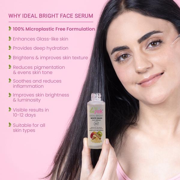 La Pink Ideal Bright White Haldi Face Serum 50 ml - Face Serum
