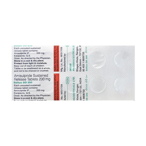 Soltus OD 200mg Tablet 10'S - Schizophrenia-Aps
