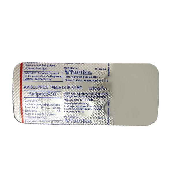 Amipride 50mg Tablet 10'S - Schizophrenia-Aps