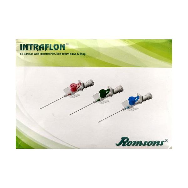 Romsons Intraflon I.V. Cannula (GS 3028) (20 G) 1's - Cannula