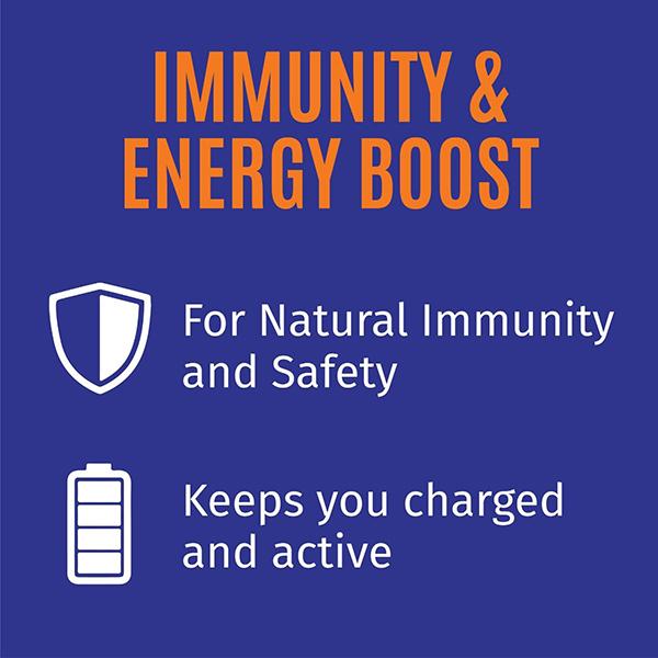 AADAR Stay Pro Active Energy Boost & Stress Relief 500 mg Capsule (Pack of 2 x 60's) - Vitamin C