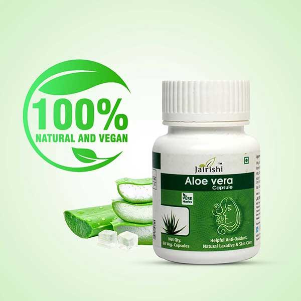 Jairishi Aloevera Veg Capsule 60's - Speciality Medicines