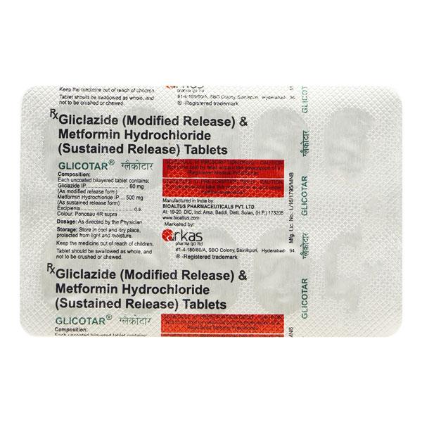 GLICOTAR TABLET 10'S - Diabetes-Ant