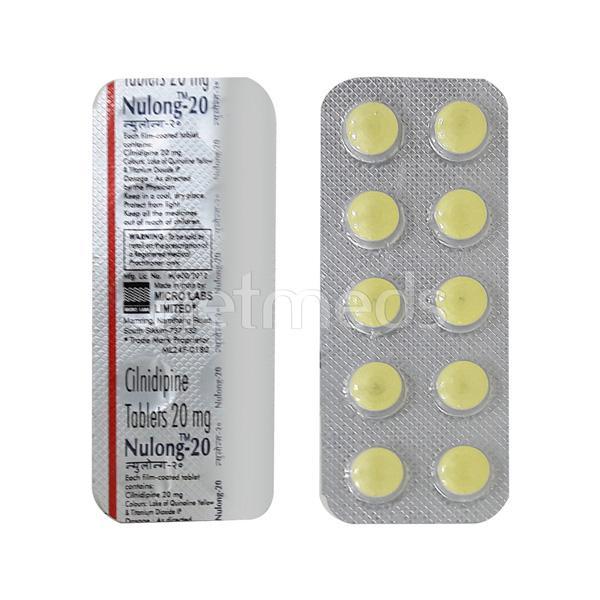 Nulong 20mg Tablet 10'S - Hypertension-Cal