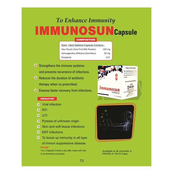 Ayursun Immunosun Capsule 100's - Health Products
