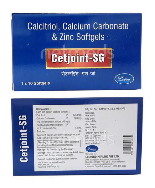 Cetjoint SG Capsule 10'S - Bone Metabolism-Age